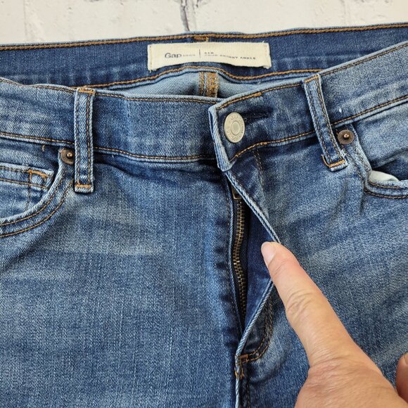 Gap Woman’s blue true skinny ankle jeans size 31 R - Picture 9 of 11